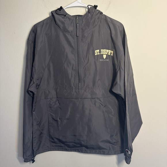 Champion Other - St. Josephs College Champion Packable Half Zip Windbreaker Small Hooded Jacket